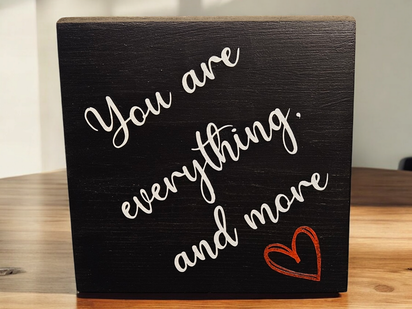 Wooden Sign with quote