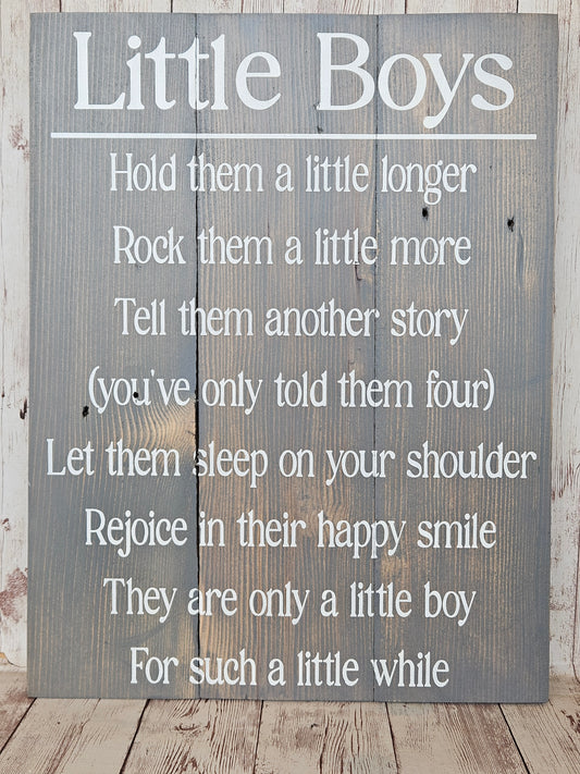Little Boys Sign