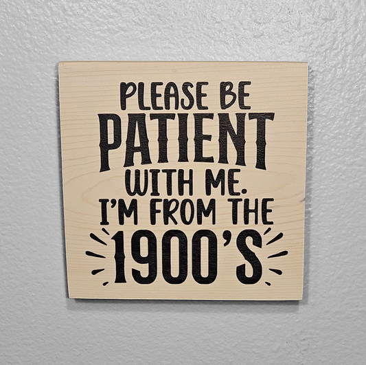 7x7 Wooden Sign with quote